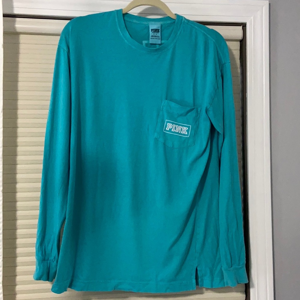 Victoria Secret Pink blue long sleeve